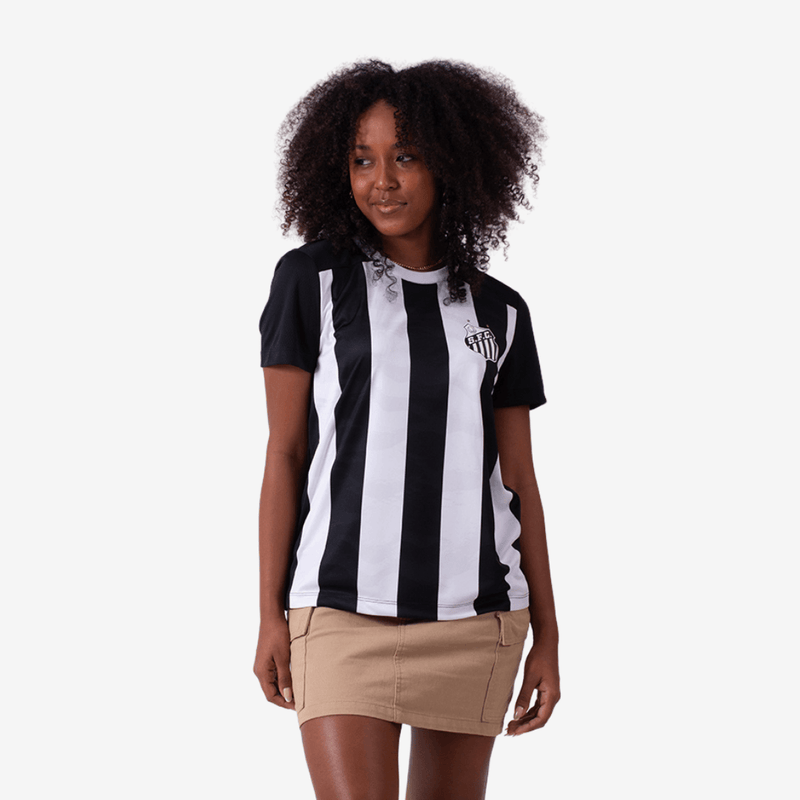 Camisa Casual Santos Alvinegra - Feminina