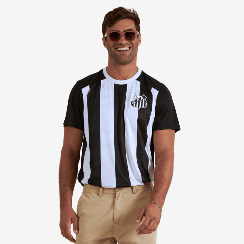 Camisa Casual Santos Alvinegra - Masculina