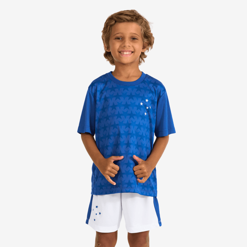 Kit Cruzeiro Mini Craque Infantil Azul e Branco