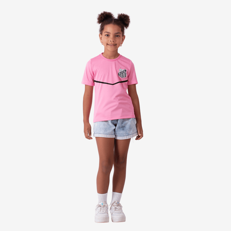 Camisa Casual Santos Rosa - Infantil