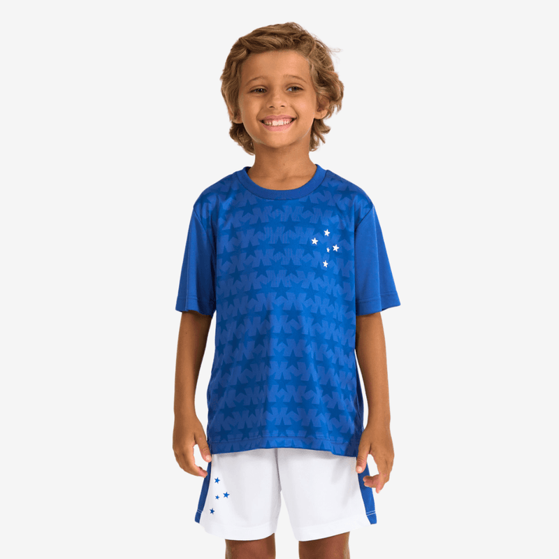 Kit Cruzeiro Mini Craque Infantil Azul e Branco