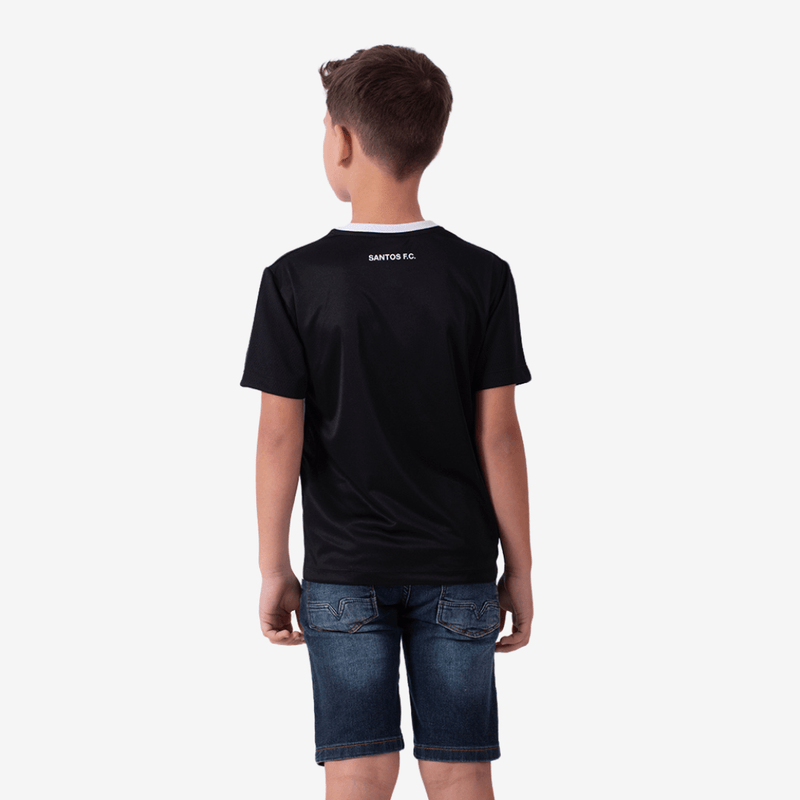 Camisa Casual Santos Alvinegra Infantil - Masculina