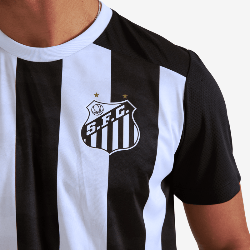 Camisa Casual Santos Alvinegra - Masculina