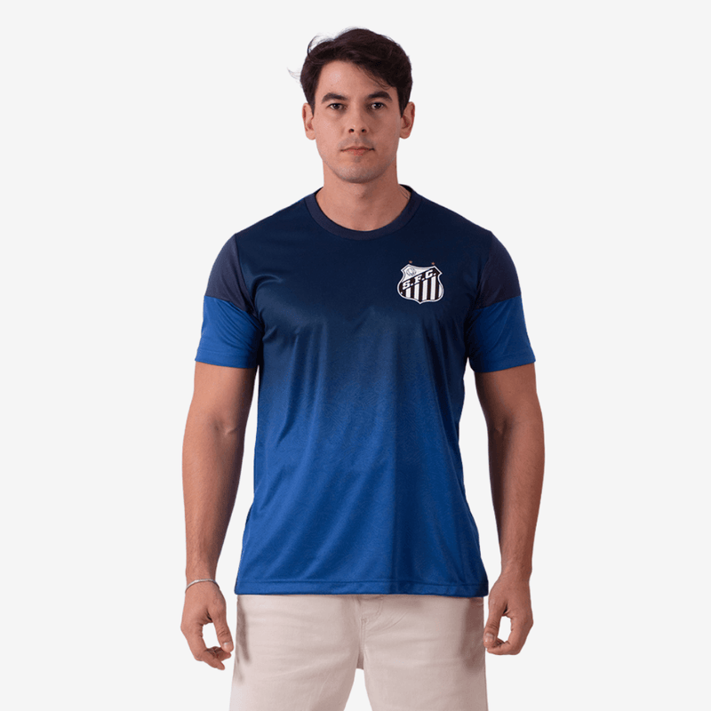 Camisa Casual Santos Maré Azul Masculina