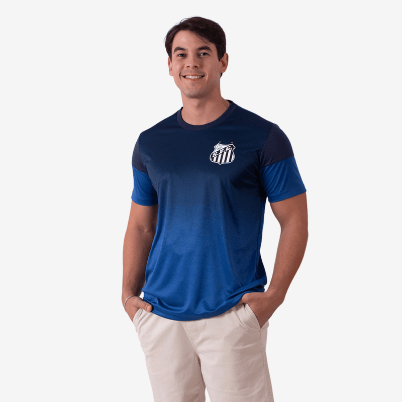 Camisa Casual Santos Maré Azul Masculina