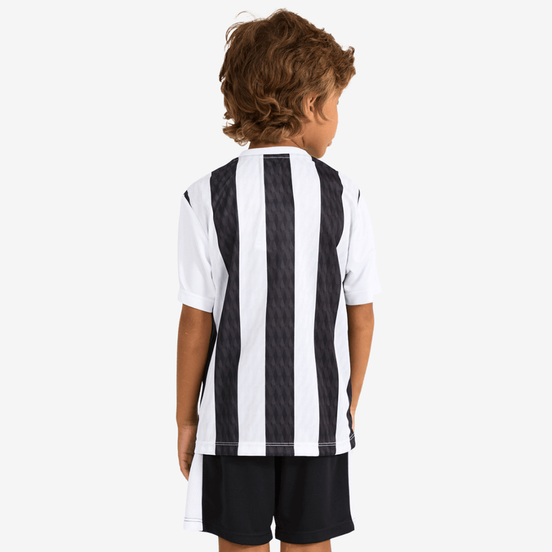Kit Santos Mini Craque Infantil Branco e Preto