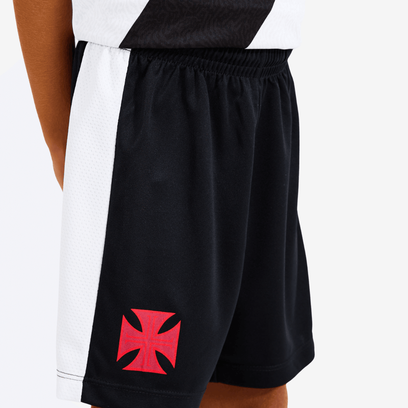Kit Vasco Mini Craque Infantil Branco e Preto