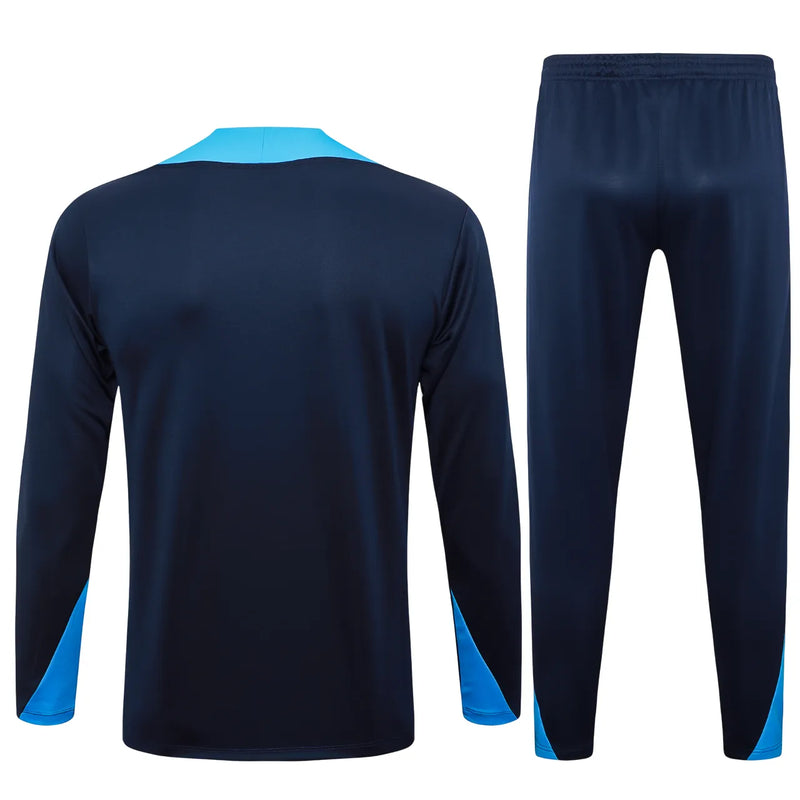 Conjunto Agasalho Treino Chelsea 24/25 - Azul Escuro