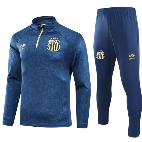Conjunto Agasalho Treino Santos 24/25 - Azul Marinho
