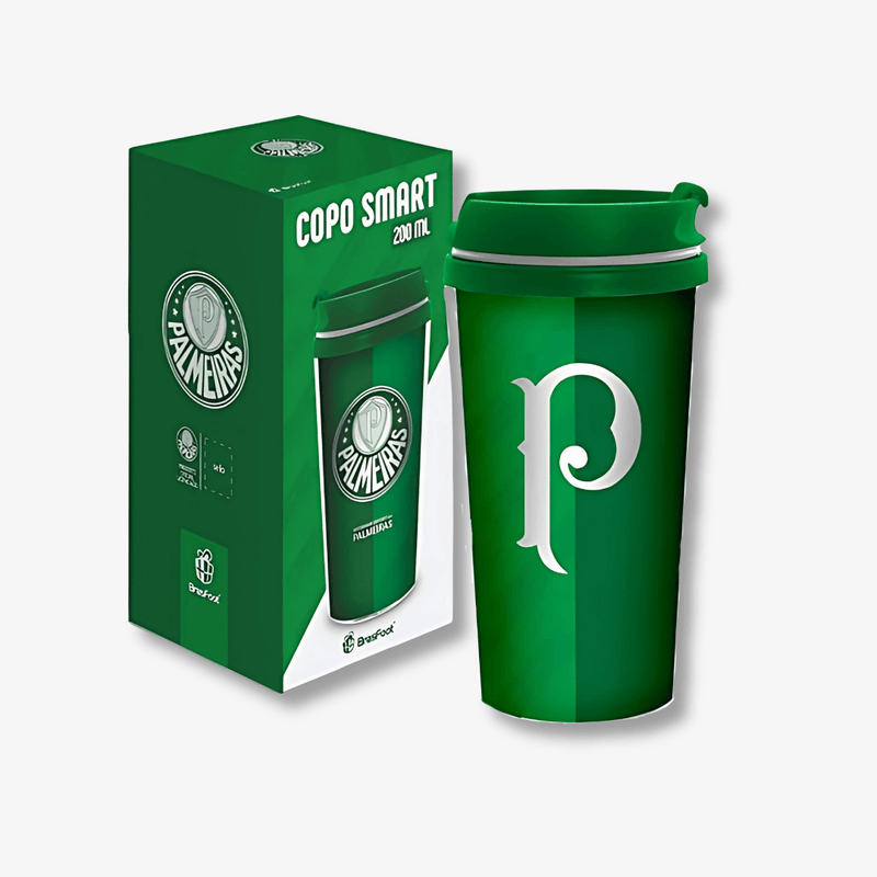 Copo Smart Palmeiras 200ml – Praticidade para o Dia a Dia